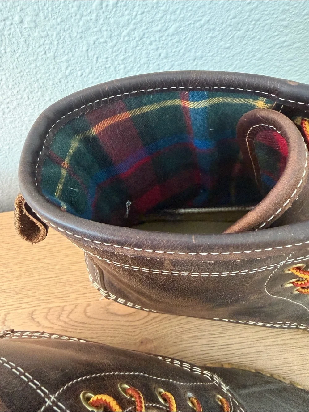 L.L. Bean rugged leather
